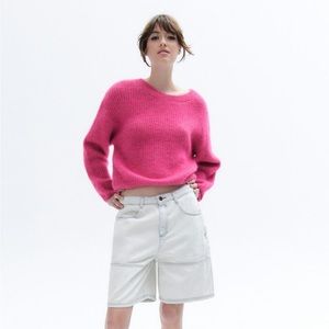 American Vintage EAST Sweater Hot Pink